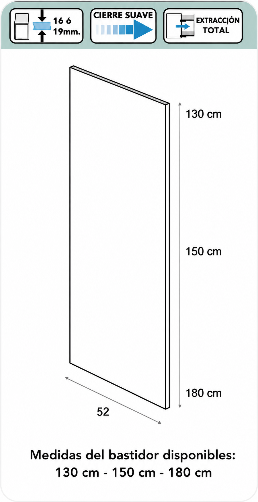 Extraíble columna despensero antracita premium - Imagen 3
