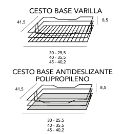 Extraíble columna despensero cromo/antracita - Imagen 4
