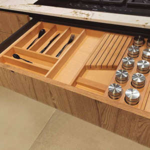 Cubertero madera premium